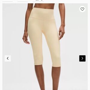 Lululemon Align 17” Capri Legging: Buttercream Size 4